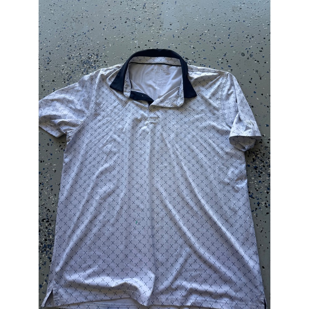 Maelreg Golf Polo Shirt Performance‎ Athletic Short Sleeve Golf Print L
